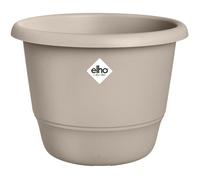 ELHO Amiga Rond 55 - Pot de fleur rond extérieur en plastique recyclé - 55 L - Ø 55 x H 51 cm - Beige