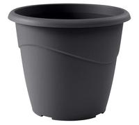 Pot de fleur rond non percé Marina - Eda - Ø 30 x H 25,5 cm - 10 L - Gris anthracite