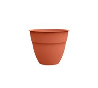 Pot De Fleur Rond Osaka Ø 50 X H.42,9 Cm Orange Terre Battue - Eda Gris