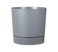 GARDEN ID - Pot de fleurs avec réserve rond Plano - Ø 47 cm - 43 L - Hauteur 46 cm - Gris