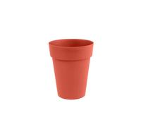 Pot de fleur rond Toscane Ø 44 x H.53 cm - Orange terre battue - Eda