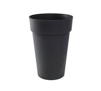 Pot de fleur rond Toscane Ø 46 x H.65 cm - Anthracite - Eda