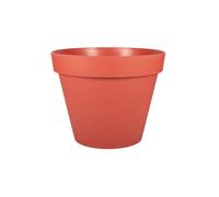 Pot De Fleur Rond Toscane Xxl Ø 100 X H.79,5 Cm - Orange Terre Battue - Eda Gris