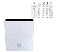 PROSPERPLAST Rato 15,8 litres avec bac de plantation blanc 32 x 32 x 32,5 cm.