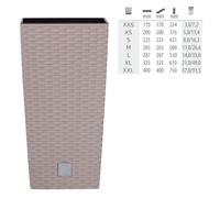 Marmite Rato de 7,2 litres avec insert 17 x 17 x 32,4 cm en couleur mocca
