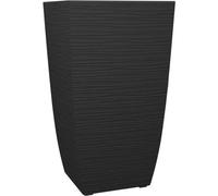 Pot De Fleur Stone Diva Carré Avec Bac Amovible 43,5 X 78,2 Cm- Eda Gris