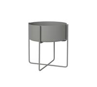 Pot de fleur sur pied KENA 40 cm, gris acier, Blomus