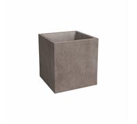 Pot de fleur SYDNEY - Plastique - Taupe - Carré - 29.5x29.5x29.5 cm - 21 L - ARTEVASI