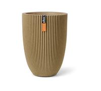 Pot de fleur Vase bas Groove NL EUROPE Beige 34 x 46 cm