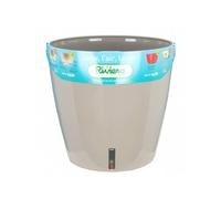 RIVIERA Eva Nouveau pot rond en plastique - Ø 46 cm - 49 L - Taupe