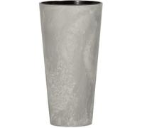 Pot de fleurs 3,3L avec insert Tubus Slim Beton DTUS150B-422U motif béton