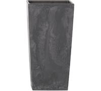 Pot haut 49 L Prosperplast Urbi Square Effect en plastique AVEC réservoir en couleur Anthracite, 61 (H) x 32,5 (L) x 32,5 (P) cms