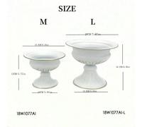 Pot de fleurs à haut pied rétro, vase à fleurs de style européen pour la décoration de mariage, accessoire de photographie, composition florale sèche, décoration haut de gamme L,MFer