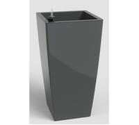 Pot de fleurs - ARTEVASI - Pisa SWS 60 BR - Intérieur/extérieur - Plastique - Ø33 x H61 cm - 45 L - Gris anthracite