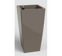 Pot de Fleurs ARTEVASI Pisa SWS 60 BR, Plastique Taupe, Ø33 x H61 cm, 45 L, Intérieur/Extérieur