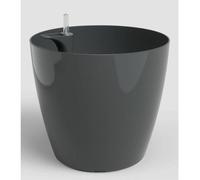 Pot de fleurs Artevasi San Remo SWS 30 BR, Ø30 x H27 cm, 14,5 L, Gris Anthracite, Plastique, Intérieur/Extérieur