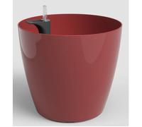 Pot de fleurs - ARTEVASI - San Remo SWS 30 BR - Intérieur/extérieur - Plastique - Ø30 x H27 cm - 14,5 L - Rouge foncé