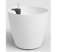 Pot de fleurs San Remo SWS 30 MA - Plastique - Blanc - Ø30,5 x H27 cm - 14,5 L - Int/Ext - ARTEVASI