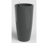 Pot de Fleurs Artevasi Santorini, Ø33 x H65 cm, 43 L, Plastique, Gris Anthracite, Intérieur/Extérieur