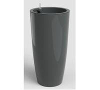 Pot de fleurs - ARTEVASI - Santorini SWS 65 BR - Intérieur/extérieur - Plastique - Ø33 x H65 cm - 43 L - Gris anthracite