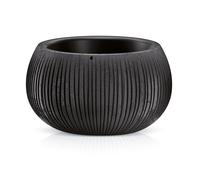 Pot de fleurs aspect béton DKB370 avec insert jardinière pot de plantation noir