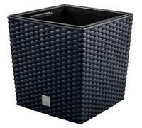 PROSPERPLAST Rato 4 litres avec bac de plantation anthracite 17 x 17 x 17 cm.