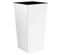 Pot de fleurs avec insert pot de fleurs blanc pot intérieur en plastique mat ...