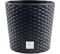 Pot de fleurs avec insert Prosperplast Rato Round DRTUS200L-S433 anthracite anthracite G