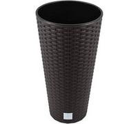 Prosperplast Pot de fleurs Rato 8 L avec insert 20×20×38 cm ocre foncé