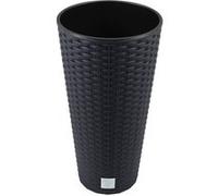 Pot de fleurs avec insert Prosperplast Rato Tubus DRTUS250 imitation rotin anthracite anthracite G