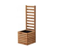 Pot de fleurs avec pergola en bois massif - Pot de jardin, jardinière, bac à fleurs - Neuf