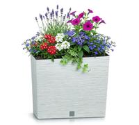Pot de fleurs avec reserve d´eau 12 L blanc - FURU