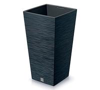 Pot de fleurs avec reserve d´eau 29x29x55cm anthracite - FURU