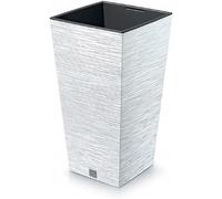 Pot de fleurs FURU Square Bac de balcon Bac à fleurs blanc 91,5 L