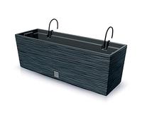 Pot de fleurs avec reserve d´eau, supports de fixation 12L anthracite- FURU