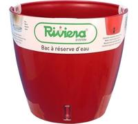 Pot de fleurs avec réserve d'eau EVA NEW Rond, Ø 36 x H 33 cm, Rouge