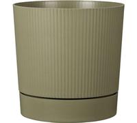 Pot de fleurs avec réserve, GARDEN ID Lino, Ø 39 cm, 32 L, H 38 cm, Vert mousse