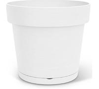 Pot de fleurs avec réserve rond - GARDEN ID - Glamour - Ø 50 - 47 L - H 43 cm - Blanc