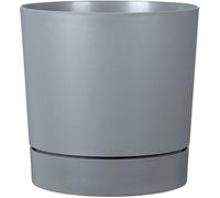 Pot de fleurs avec réserve rond - GARDEN ID - Plano - Ø 47 - 43 L - H 46 cm - Gris pure