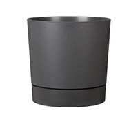 - Pot de fleurs avec réserve rond - Plano - Ø 39 - 32 L - H 38 cm - Gris métallique