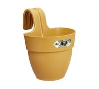 Elho Pot de fleurs balcon Vibia Campana Easy Hanger Small 24,1×20,5×H26,5 cm Jaune Miel 2,8 L
