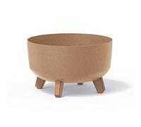 Pot de fleurs bas 6,8L avec pieds amovibles et insert 285 mm, Eco Naturo