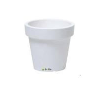 Pot De Fleurs - Botle - Rond - Ø50cm - Plastique - Blanc Mat Multicolore