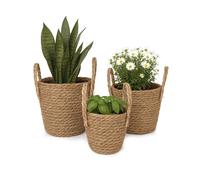 Relaxdays Pot rond en lot de 3