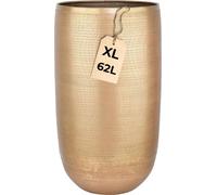 Pot de fleurs Camiel or 65cm - haut bac à plantes rond en aluminium