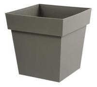 EDA - Pot de Fleur Carré TOSCANE 39 cm - Volume 38 L - 39 x 39 x 39 cm - Taupe