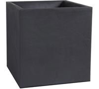 EDA 013730 G.ANT SX EDA Jardinière VOLCANIA, carrée, 395 mm, anthracite