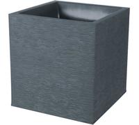 Pot de fleurs Carré EDA Graphit, 40 cm, 31 L, 39 x 39 x 43 cm, Gris Anthracite