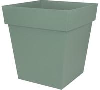 Pot de Fleurs Carré EDA Toscane, 50 cm, 87 L, 49,5 x 49,5 x 52,5 cm, Vert Laurier