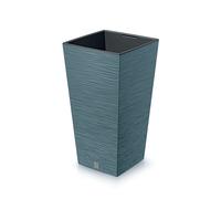 Prosperplast Pot de fleurs FURU Square bac de balcon 60 L bleu avec réserve d'eau 34x34x66 cm